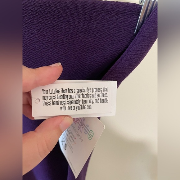 ✨NWT LuLaRoe Purple Pencil Skirt Size XS - Picture 5 of 8